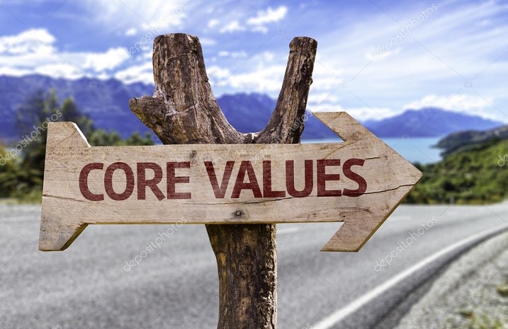 stock-photo-core-values-wooden-sign